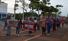 ato em protesto a privatização da UPA Campo Grande