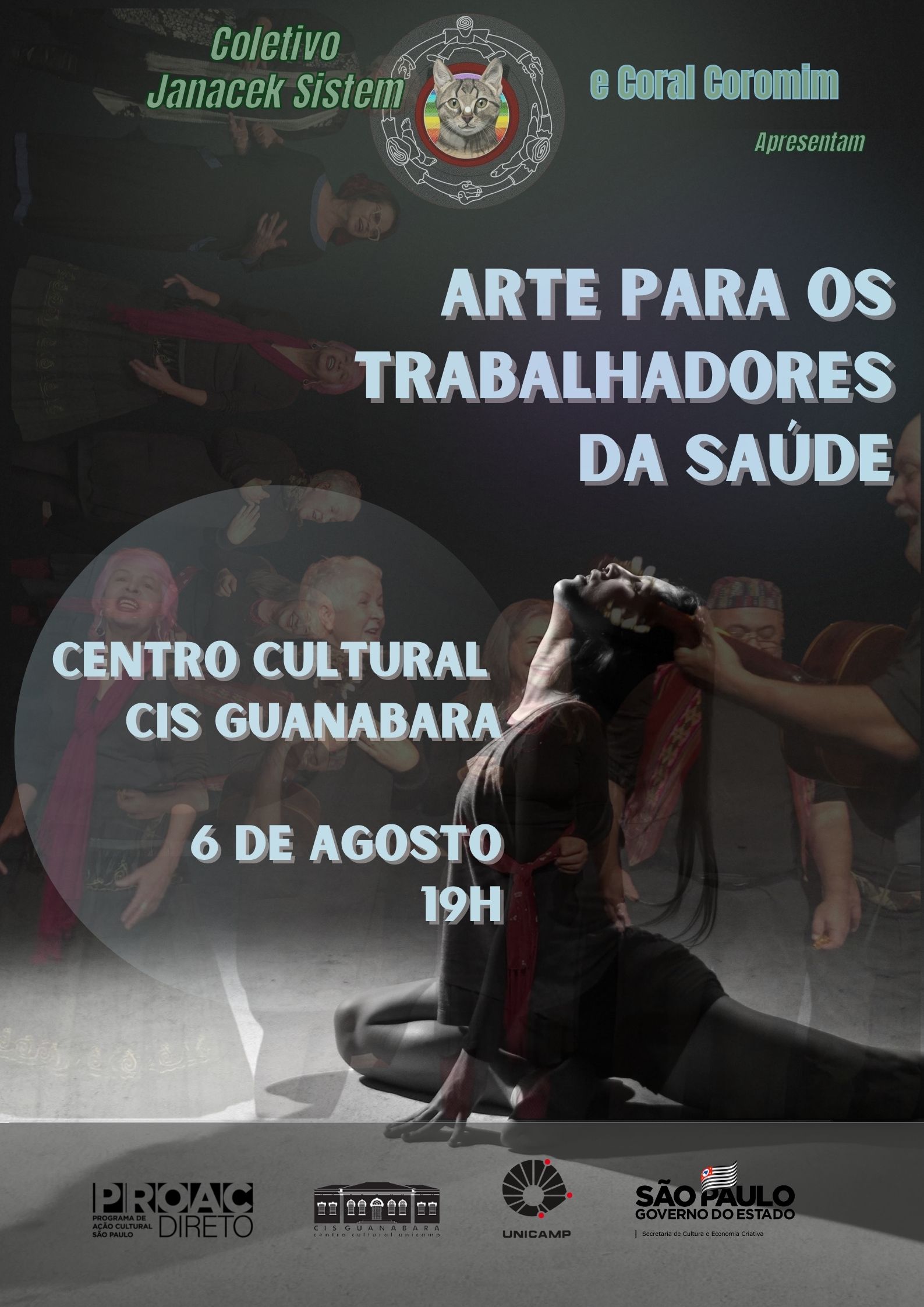 cartaz da apresentação no CIS Guanabara