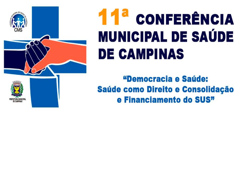 Logo 11a Conferencia Municipal de Saúde Campinas